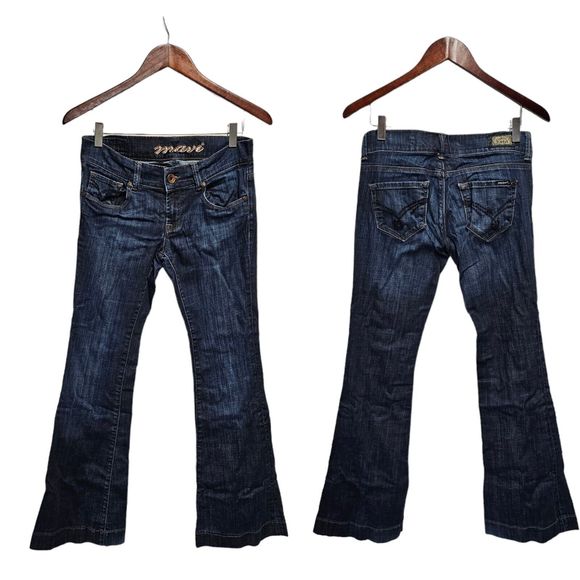 MAVI Kate Jeans  Blue Flare 27 Low Rise - Picture 1 of 9